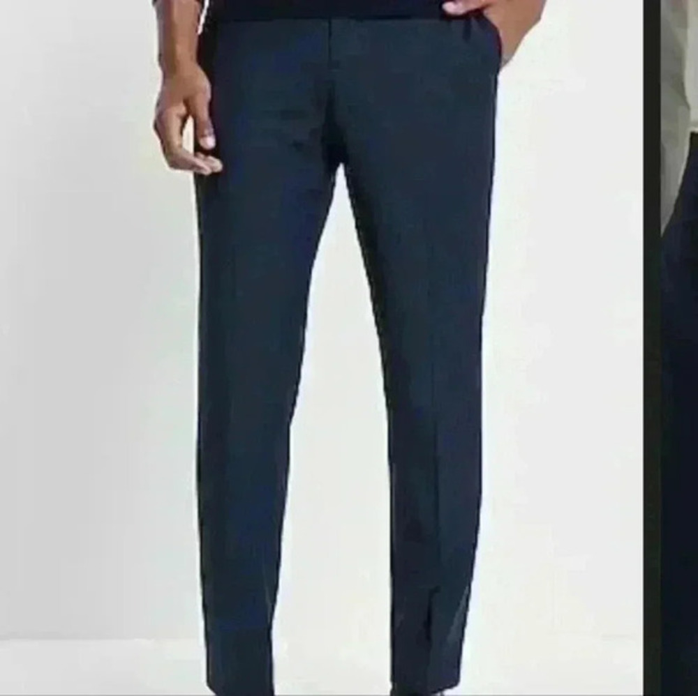Express Navy Slim Fit Dress Pants